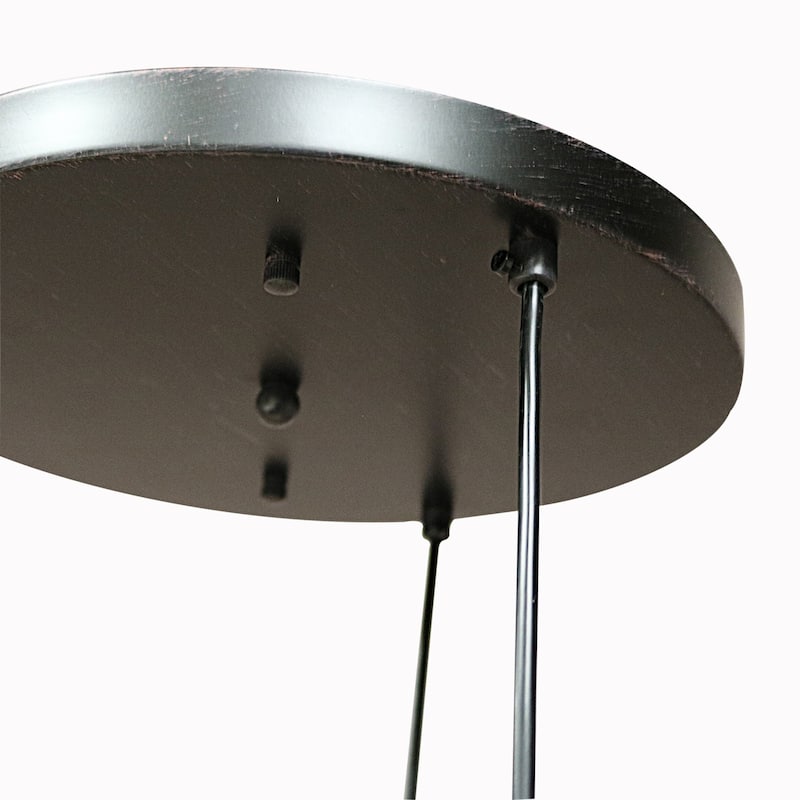 Beveen Round 3-Light Glass Gourde Lamp Collection
