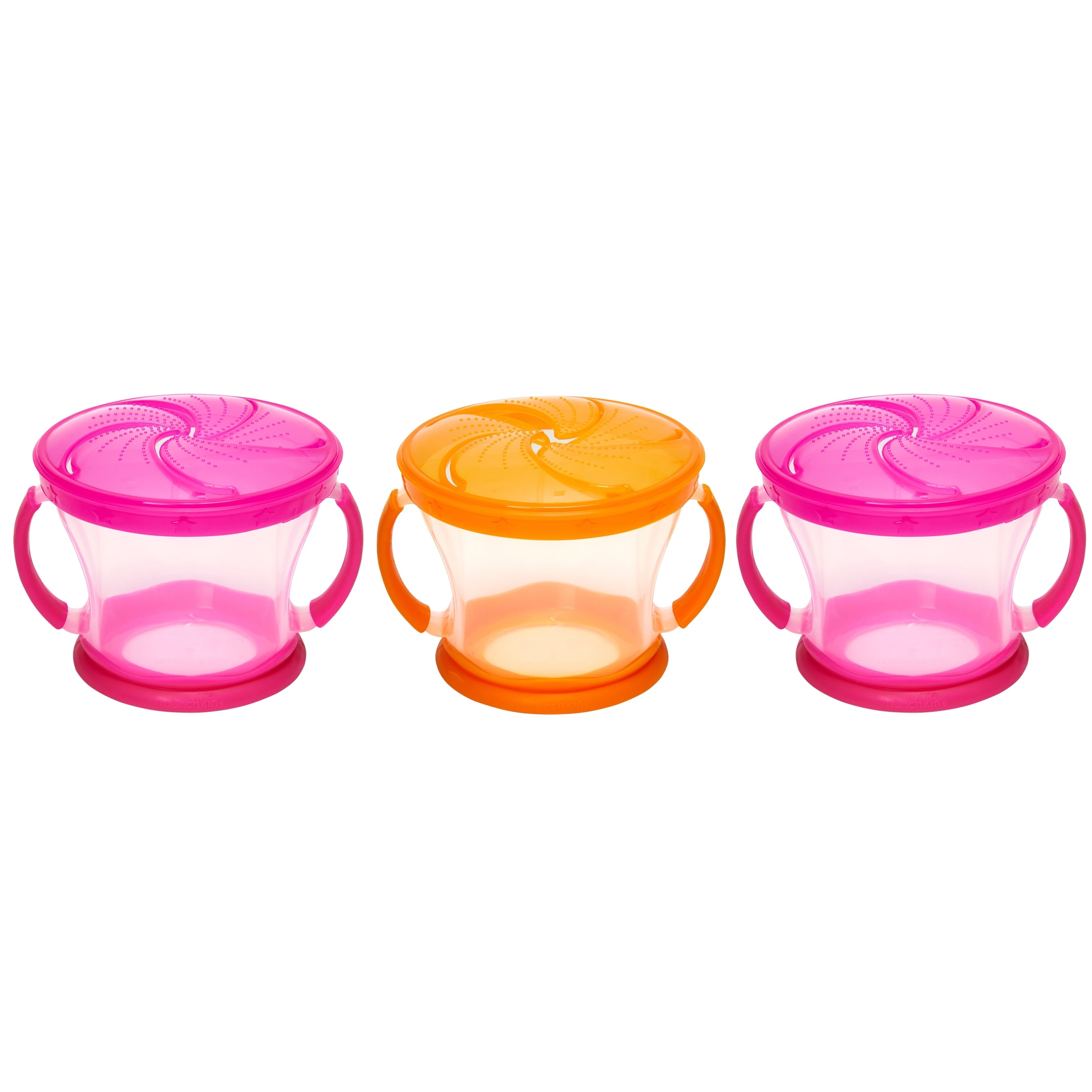Munchkin 2 Piece Snack Catcher Pink//Orange