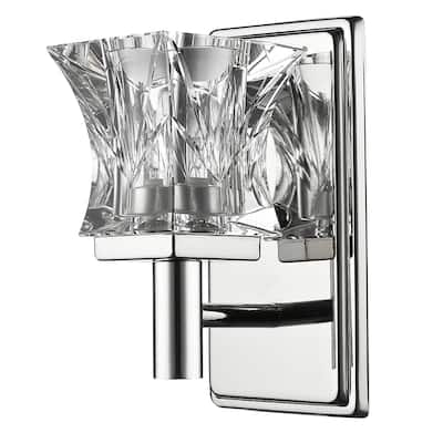 Arabella 1-Light Polished Nickel Wall Sconce - Polished Nickel - Polished Nickel