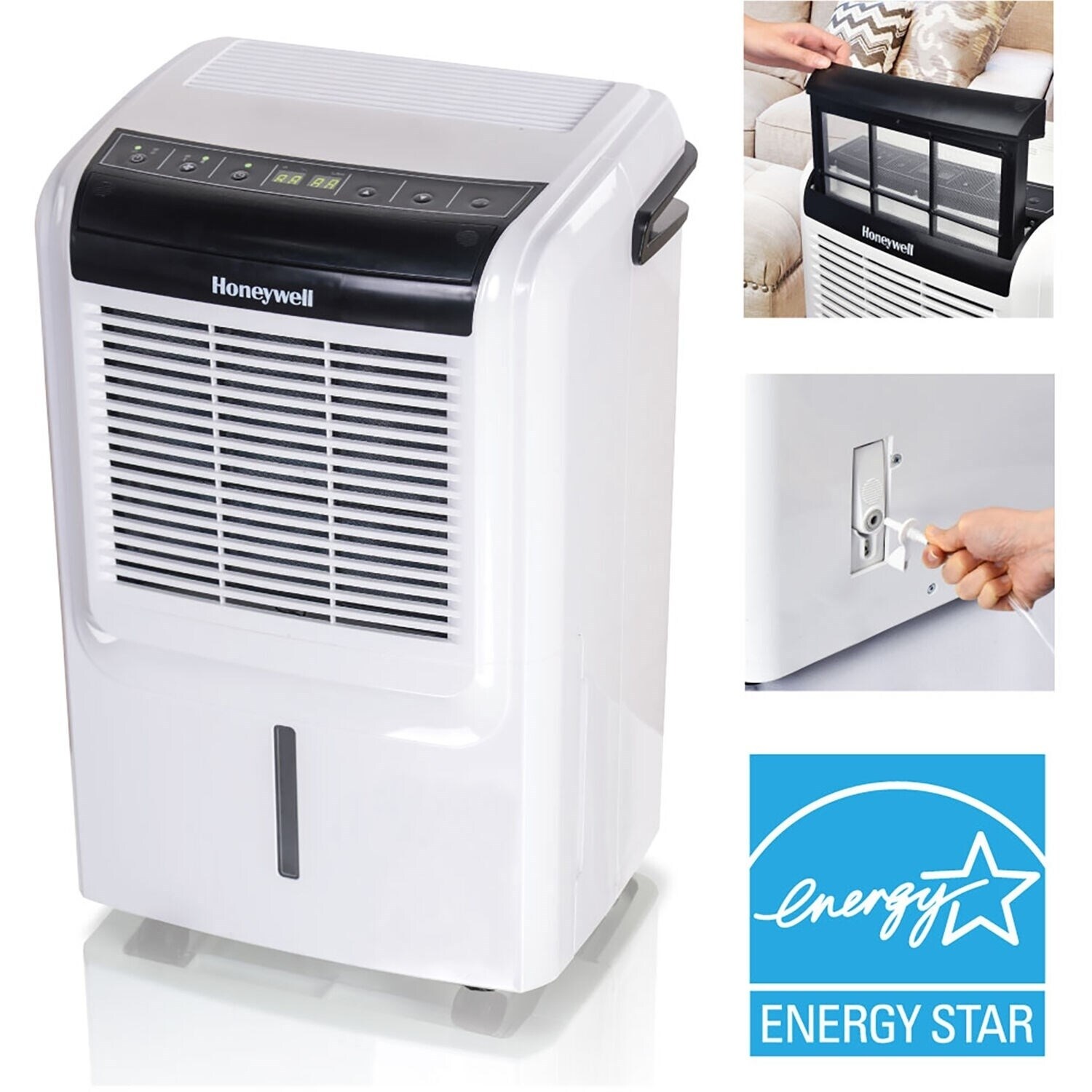 Honeywell 70 Pint Energy Star Dehumidifier With Built In Vertical Pump Overstock 19512611