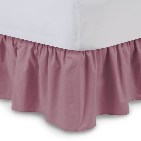 Shop Harmony Lane Ruffled 18-inch Drop Bed Skirt - On Sale ...