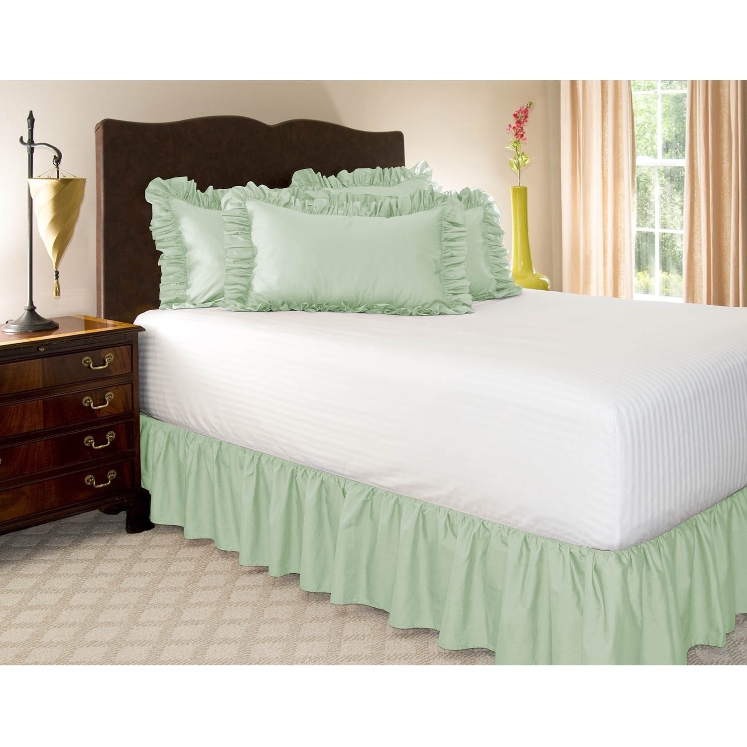 Harmony Lane Ruffled 21 Inch Drop Bed Skirt On Sale Overstock 19512962