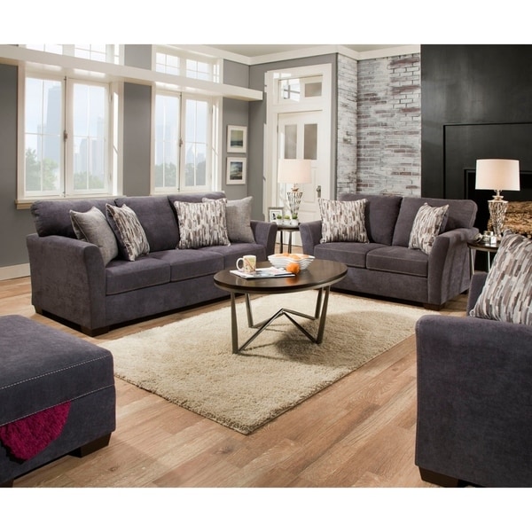 Simmons Upholstery Pacific Steel Sofa And Loveseat Set Free Simmons Upholstery Pacific Steel Sofa And Loveseat Set