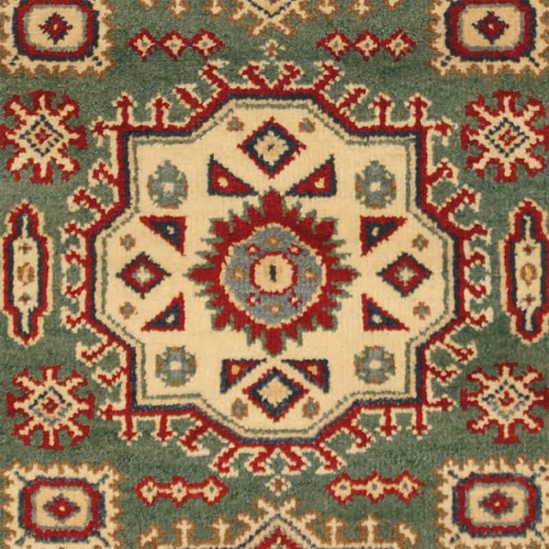 Handmade Kazak Wool Rug (India) - 3' x 5'