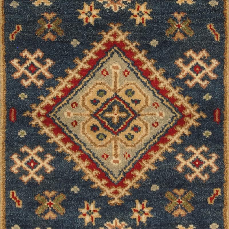 Handmade Kazak Wool Rug (India) - 3' x 5'