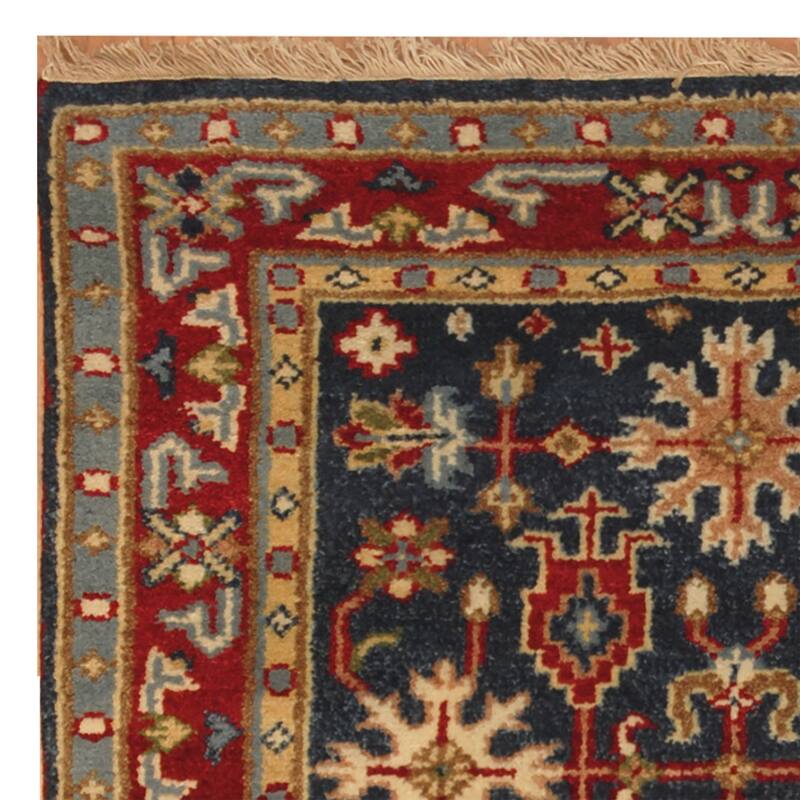 Handmade Kazak Wool Rug (India) - 3' x 5'