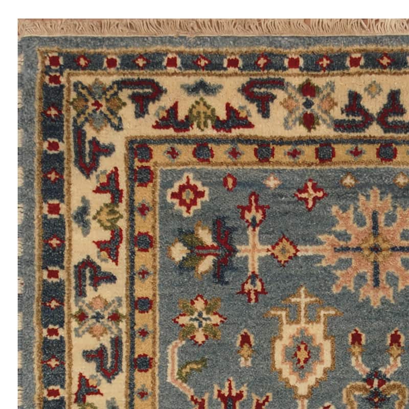 Handmade Kazak Wool Rug (India) - 3' x 5'