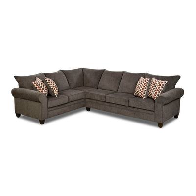 Simmons Upholstery Albany Pewter Sectional