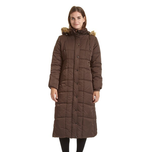 ladies full length quilted coats