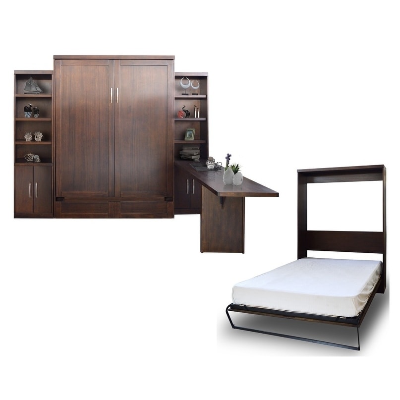 Shop Queen Andrew Murphy Bed With Two Door Piers And Desk In