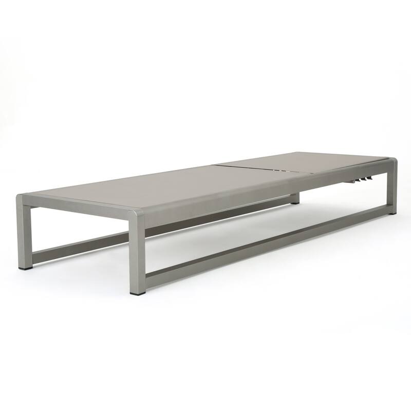 Metten Outdoor Mesh Chaise Lounge (Set of 4) by Christopher Knight Home