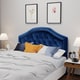 preview thumbnail 1 of 12, Killian Glam Velvet Full/Queen Headboard by Christopher Knight Home Blue