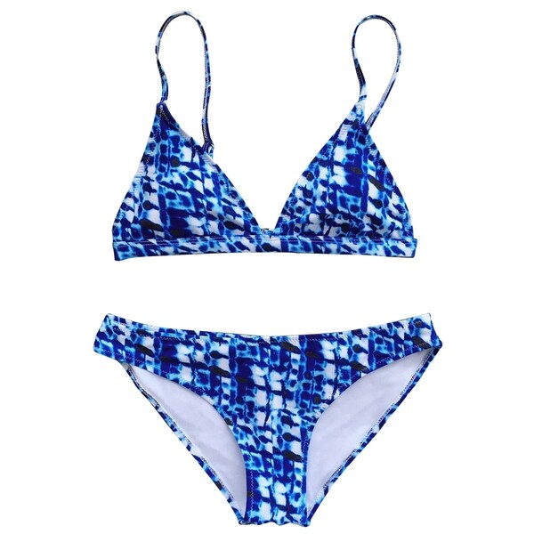 cupshe blue bikini