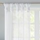 preview thumbnail 12 of 21, Madison Park Elowen Twisted Tab Voile Sheer Window Pair