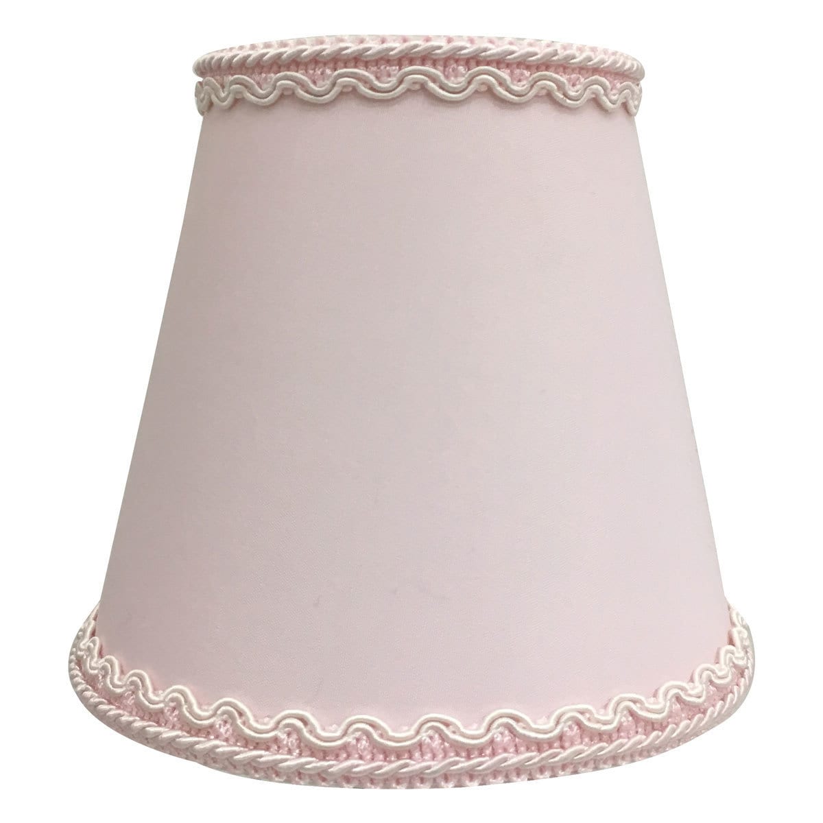 Royal Designs Pink Empire Chandelier Lamp Shade with Decorative Trim, 3" x 5" x 4.5", Clip-On (Pink) - Chandeliers For Bedrooms by Overstock.com