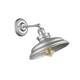 1-light Silver Painted Wall Sconce - Silver Painted