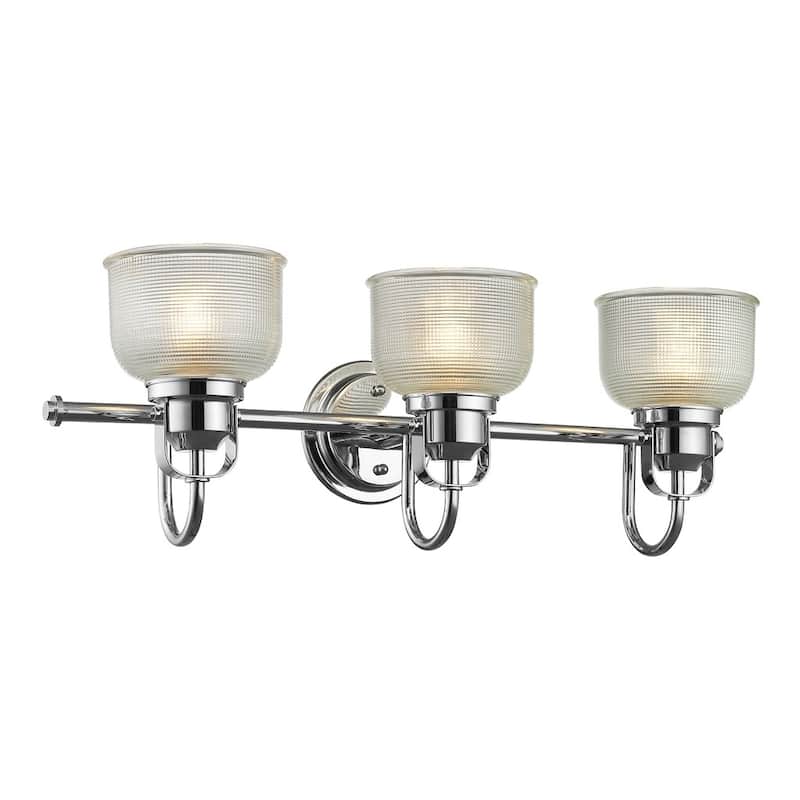 Transitional 3-light Chrome Bath/Vanity Fixture