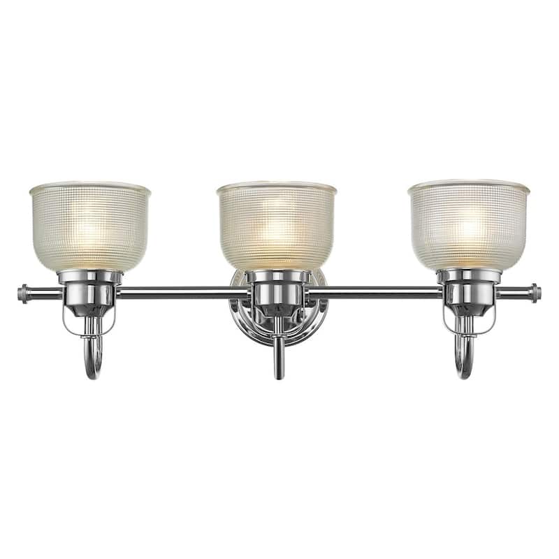 Transitional 3-light Chrome Bath/Vanity Fixture
