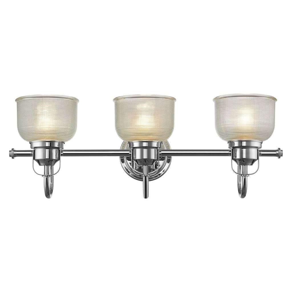 Transitional 3-light Chrome Bath/Vanity Fixture