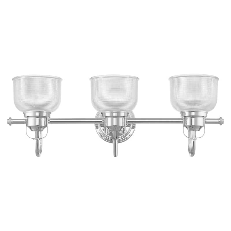 Transitional 3-light Chrome Bath/Vanity Fixture