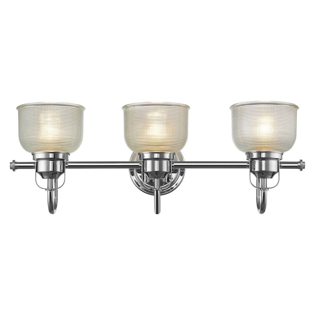 Transitional 3-light Chrome Bath/Vanity Fixture