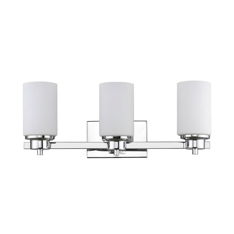 Transitional 3-light Chrome Bath/Vanity Fixture