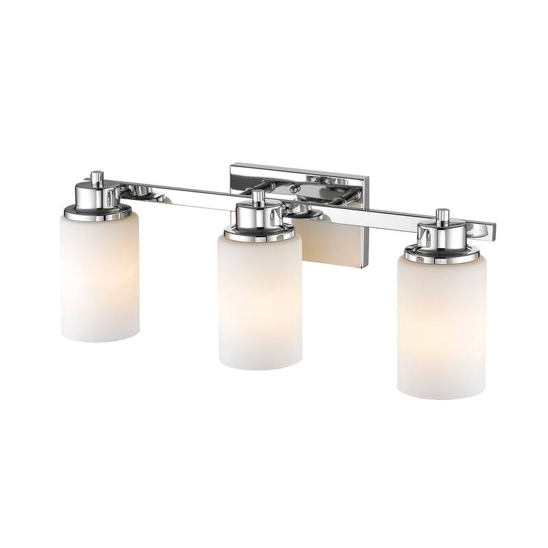 Transitional 3-light Chrome Bath/Vanity Fixture