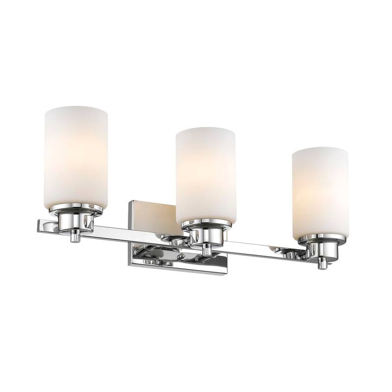 Transitional 3-light Chrome Bath/Vanity Fixture