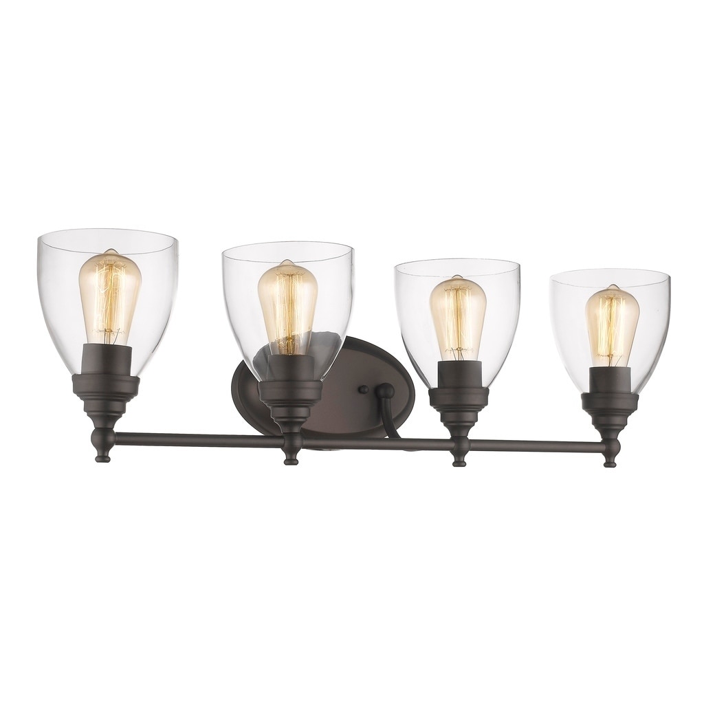 Chloe Transitional 4-light Oil Rubbed Bronze Bath/Vanity Light