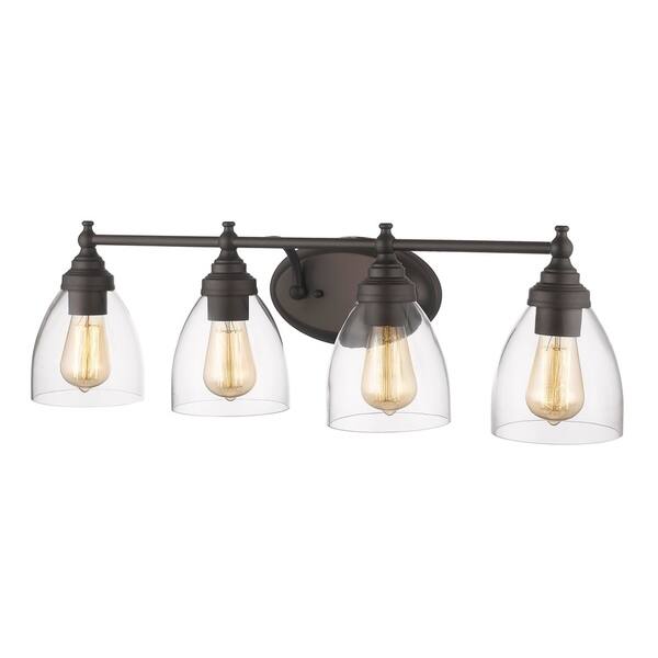 Shop Chloe Transitional 4 Light Oil Rubbed Bronze Bath Vanity Light Overstock 19519469