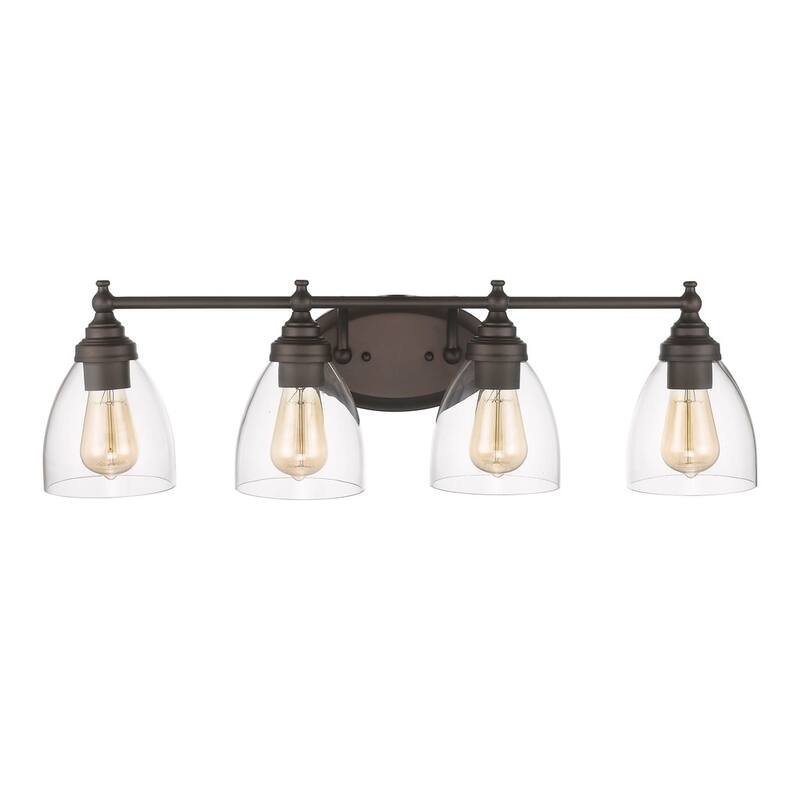 Chloe Transitional 4-light Oil Rubbed Bronze Bath/Vanity Light
