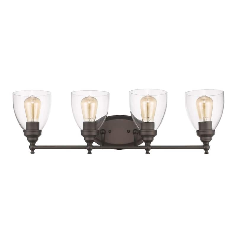 Chloe Transitional 4-light Oil Rubbed Bronze Bath/Vanity Light