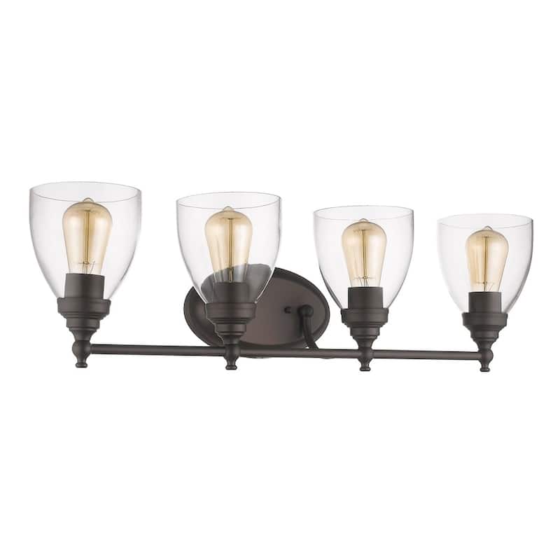 Chloe Transitional 4-light Oil Rubbed Bronze Bath/Vanity Light