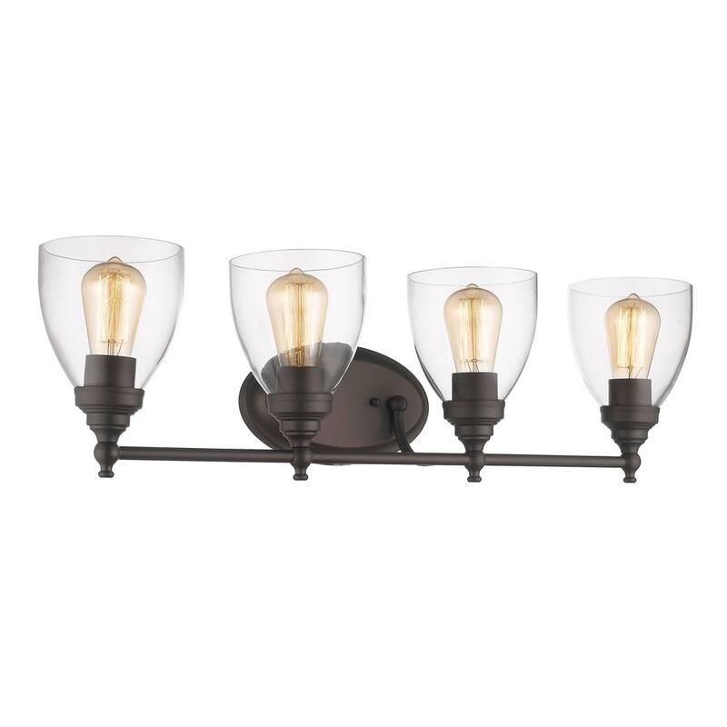 Chloe Transitional 4-light Oil Rubbed Bronze Bath/Vanity Light