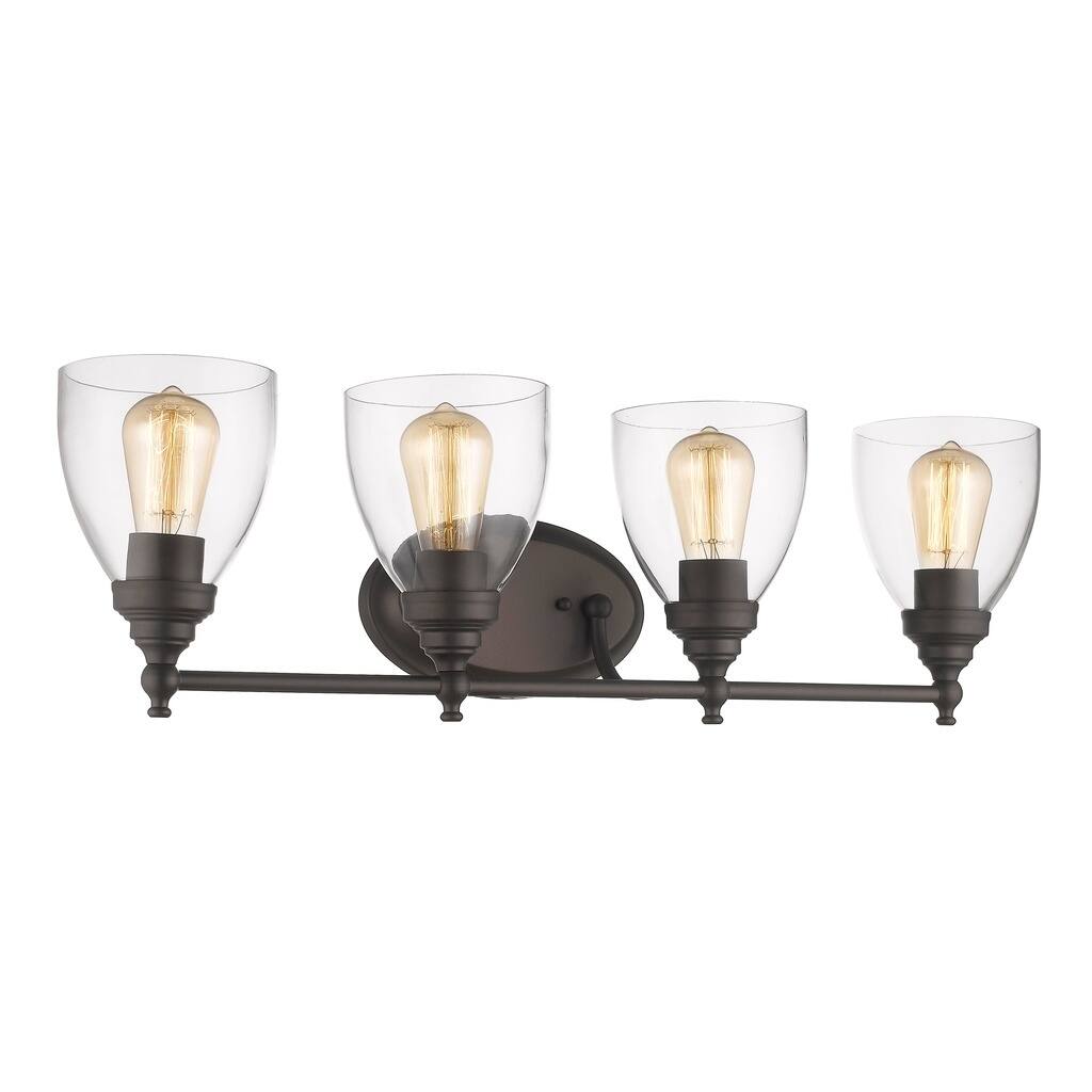 Chloe Transitional 4-light Oil Rubbed Bronze Bath/Vanity Light