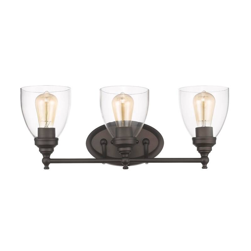 Chloe Transitional 3-light Oil Rubbed Bronze Bath/Vanity Light