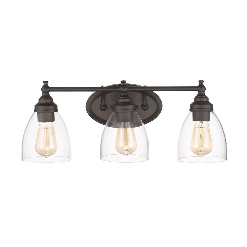 Chloe Transitional 3-light Oil Rubbed Bronze Bath/Vanity Light