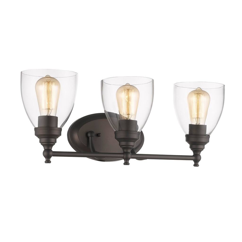 Chloe Transitional 3-light Oil Rubbed Bronze Bath/Vanity Light