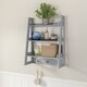 RiverRidge Amery Collection Wall Shelf with Hooks - Thumbnail 8