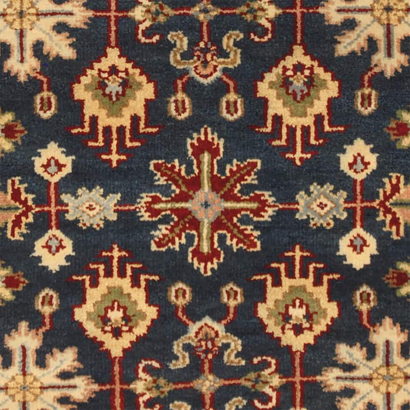 Handmade Kazak Wool Rug (India) - 4' x 6'