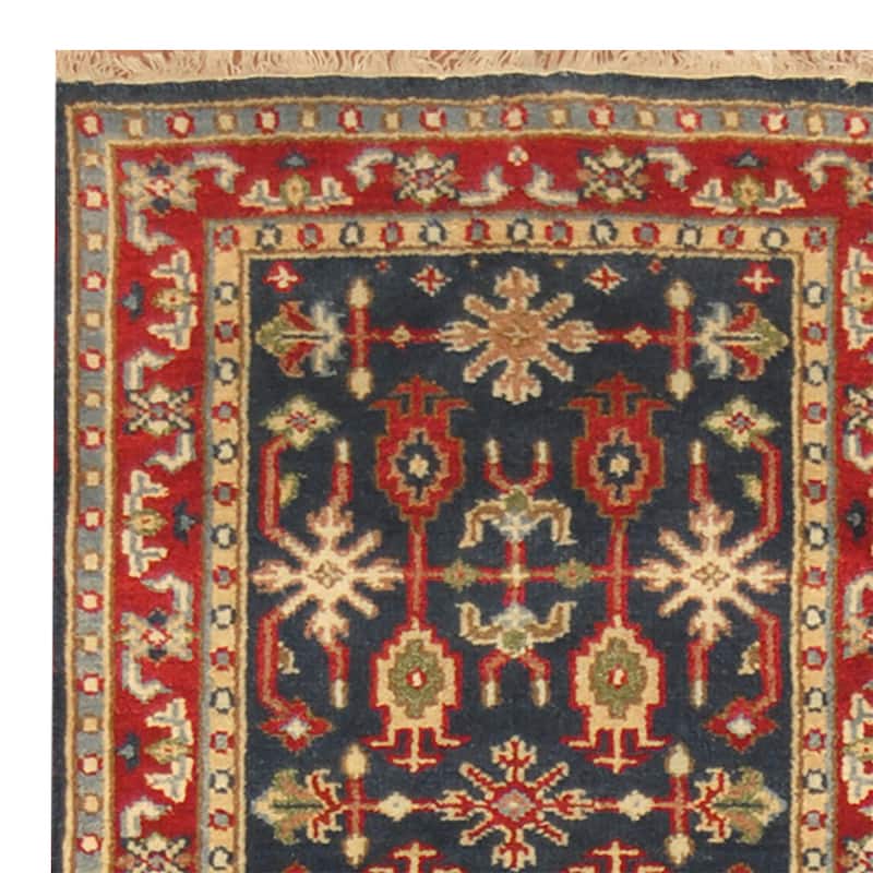 Handmade Kazak Wool Runner (India) - 2'6 x 10'
