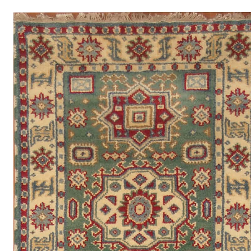 Handmade Kazak Wool Runner (India) - 2'6 x 20'