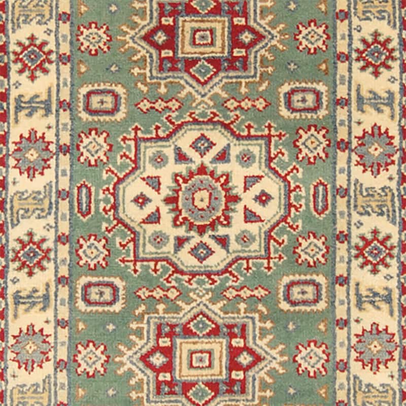 Handmade Kazak Wool Runner (India) - 2'6 x 20'