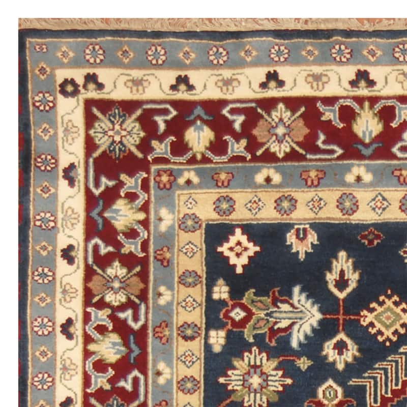 Handmade Kazak Wool Rug (India) - 8' x 10'