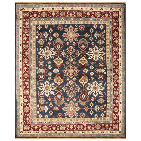 Handmade Kazak Wool Rug (India) - 8' x 10'