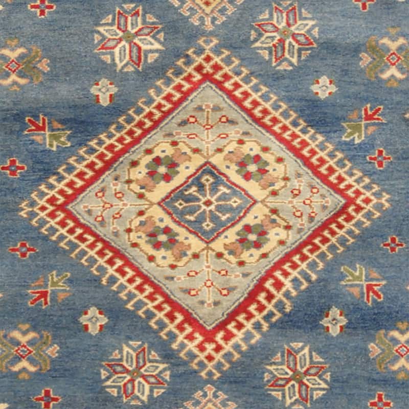 Handmade Kazak Wool Rug (India) - 8' x 10'