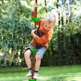 Climbing Rope Knotted Tree Swing Ladder- by Hey! Play! - Bed Bath ...