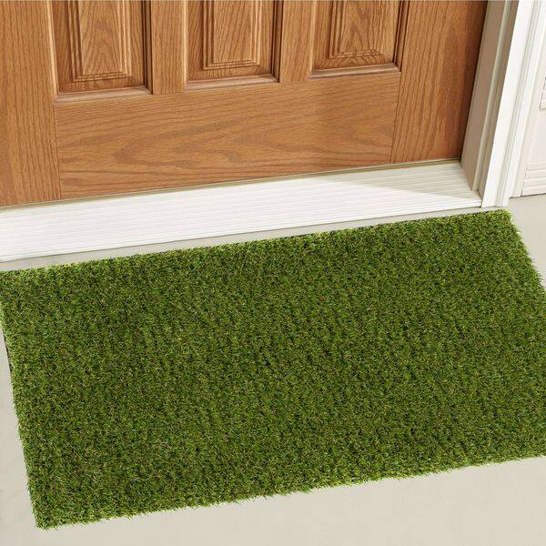 Shop Well Woven Artificial Grass Indoor Outdoor Turf Green Mat