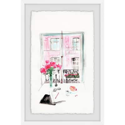 'Window View' Framed Painting Print - Multi-Color