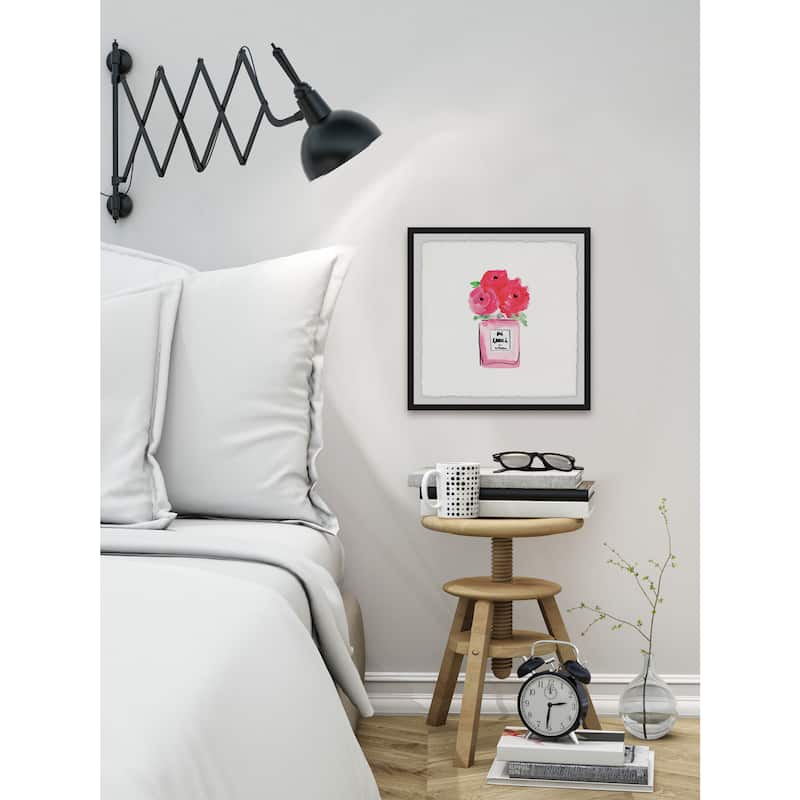 'Blooming Pink' Framed Painting Print - Multi-Color